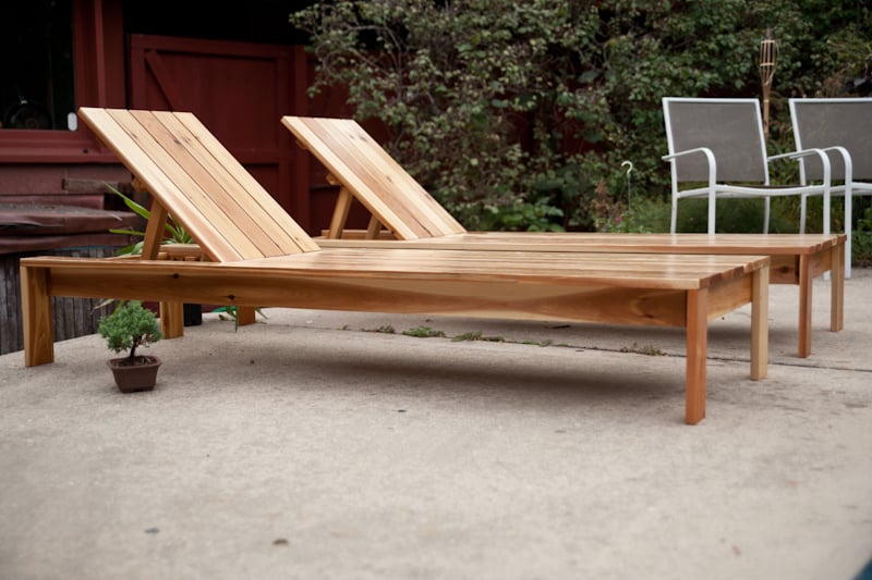 Diy wooden chaise lounge sale